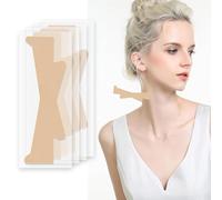 Neck Wrinkle Patches, High Elastic Neck Strips, Instant Tape for Lifting Loose Skin, Improve Fine Lines & Wrinkles, Advanced Anti Ageing Necks Wrinkles Pads 10 Count (Brown, Normal)