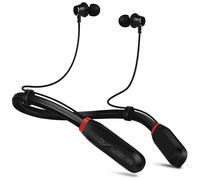 Neckband Bluetooth Headphones, 200H Long Playtime Wireless Stereo Neckband Earbuds with Microphone, Waterproof Noise-Isolating Neck Headphones in Ear Headset for Sports, Workout, Trips, Run, Office