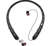 Neckband Bluetooth Headphones,Long Playtime Stereo Neckband Earbuds with Microphone,Waterproof Sweat Resistant Noise Canceling Stereo Headphones, Retractable Ear Tips for Music, Conference, Videos
