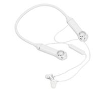 Neckband Earbuds, 5.3 Stereo Magnetic RGB Backlight Neckband Wireless Headphones for Calling (White)
