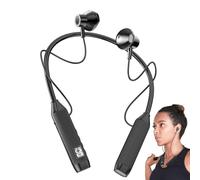 Neckband Earphones, Wireless Stereo Neckband Earbuds - Wireless Earbuds Around the Neck - Wireless Earphone Around the Neck for Mountain Climbing in the Bus