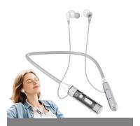 Neckband Headphones - Clear Slim Wireless Earphones, Magnetic In-Ear Headset | Double Microphone Neck Style with Comfortable Fit, Audio Solution for Fitness Home Gym Work Travel Use Commuting Outdoors