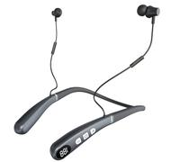 Neckband Sound Amplifier with Wireless Connectivity, Rechargeable Listening Device for Adults, 64-Channel Noise Reduction, Comfortable Neckband Fit, Easy Button Controls, Black