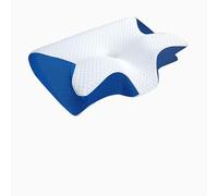 Neckhaven Cervical Pillow - Ergonomic Memory Foam Pillow for Neck Pain Relief, Neckhaven Hospitality for All Sleep Positions | Derila Ergo Pillow (blue)