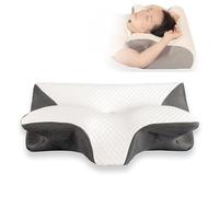 Neckhaven Pillow, Cervical Neck Pillow, Memory Foam Neck Pillows For Sleeping, 2-In-1 Ergonomic Contour Pillow For Side, Back And Stomach Sleepers (Lyocell Black)