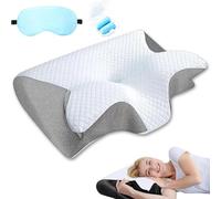 Neckhaven Pillow for Snoring, Pillow Haven Relief Pillow, Neck Haven Hospitality Pillows, Snoring Pillows Sleep Apnea for Side And Back Sleepers (Gray)