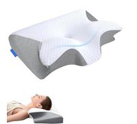 Neckhaven Pillow Hospitality Collection, Neck Haven Pillow Hospitality Collection 2026 Upgrade, Memory Foam Ergonomic Pillows, for Side Back Stomach Sleepers (Gray)