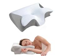 Neckhaven Pillow, Neck Haven Hospitality Pillow, Snoring Pillows Sleep Apnea, Ergonomic Memory Foam Cervical Neck Pillows with Cooling Cover for Side/Back & Stomach Sleeper