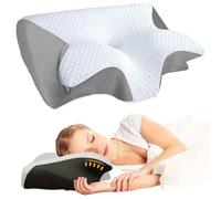 Neckhaven Pillow, Official Relief Pillow, Neck Haven Pillows, Cervical Memory Foam Ergonomic Neck, Memory Foam Cervical Pillows for Side Back Stomach Sleepers (Gray)