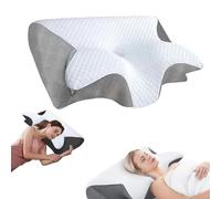 Neckhaven Pillow, Pillow Haven, Ergonomic Cushion Pillows, Deep Sleep, Anti Snoring And Apnea Pillows, Cervical Memory Foam Ergonomic Neck, For Side, Back, And Stomach Sleepers (Gray)