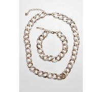 Necklace and bracelet set Urban Classics basic diamond Jaune TU