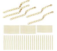 Necklace Chain Extenders - Alloy Necklace Extension Chain | 50mm Anklet Extension Chains Necklaces Necklaces | Removable Link Connector for Mom Charm Best