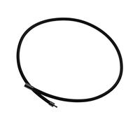 Necklace Chain Necklace Chain Extension Bracelet Silicone Rubber Black with Brass Terminal Suitable for Gift Jewelry Making Use, Black, 45cm