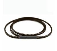 Necklace Cord 40-70cm Black Leather Cord Wax Rope Lace Chain With Stainless Steel Rotary Clasp For DIY Necklaces Jewelry Making-Brown 1.5mm_a-65cm