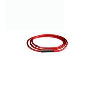 Necklace Cord 40-70cm Black Leather Cord Wax Rope Lace Chain With Stainless Steel Rotary Clasp For DIY Necklaces Jewelry Making-Red 1mm_a-50cm