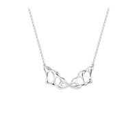 Necklace Creative Sequence Shape 925 Silver Clavicle Chain Personality Women's Ladies