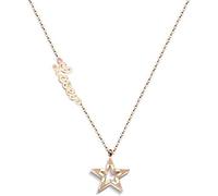 Necklace Creative Star Necklace Wild Five-Pointed Star Letter Clavicle Chain Personality Gift Pendant Accessories-Rose_ for Women Men Boys Girls
