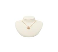 Necklace Display Bust 16 * 18 * 8cm Microfiber Portrait Necklace Display Pendant Organizer Jewelry Stand Bust Window(Beige)