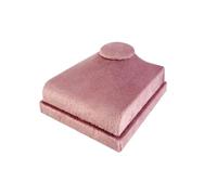 Necklace Display Bust Neck Portrait Model Jewelry Rack Pendant Necklace Showing Stand Display Props for Store Window(Pink Velvet)