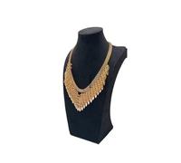 Necklace Display Bust Necklace Bust Stand for Selling, Black Velvet Display Holder, Jewelry Organizer Rack(Black 29cm)