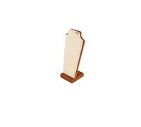 Necklace Display Stand Solid Wood Beige Vertical Necklace Display Stand Pendant Earrings Ear Stud Organizer Jewelry Props(Necklace Stand(s))