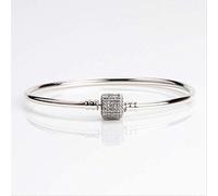 Necklace Fashion Creative Personality Classic Buckle Full Diamond Buckle Shape Hundred Ring