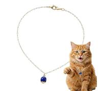 Necklace for Cats Adjustable Crystal Fashion Blue Charm