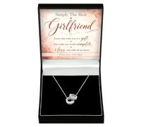 Necklace for Girlfriend Trinity Ring - Simply the Best Girlfriend