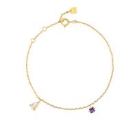 Necklace For Women 925 Sterling Silver Modern Champagne Oval Pendant Purple Charms Long Chains Necklace Rock Punk Making Gift Gold Bracelet
