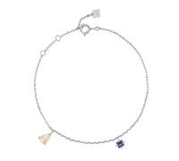 Necklace For Women 925 Sterling Silver Modern Champagne Oval Pendant Purple Charms Long Chains Necklace Rock Punk Making Gift Silver Bracelet