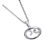 Necklace For Women Clavicle Chain Necklace 925 Sterling Silver 12 Constellation Necklaces Choker Crystal Zodiac Sign Necklace Women Horoscope Gifts Cancer