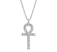 Necklace For Women Clavicle Chain Necklace Egypt Protection Charm Pendant Cross Religious Necklace For Women Choker Necklaces Gifts S