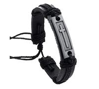 Necklace For Women Pendant Jewellery Birthday Gifts For Girls Leather Bracelet Men: Confirmation Gifts Teenage Boy Stacked Necklace (A, One Size)