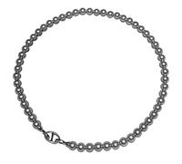 Necklace For Women With Grey Pearls, Adjustable Length Silver Clasp 18 In, Tahitian-Inspired Unique Design, Comfortable Lightweight Chic Collar