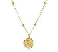 Necklace For Women Zodiac Sign Necklace 12 Constellation Necklaces Round Clavicle Chain Horoscope Virgo Taurus Leo Gemini Gift Nc18Y0846-4