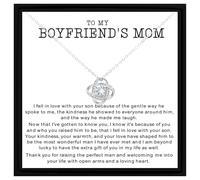 Necklace Gift for Boyfriend’s Mom Meaningful Jewelry with Message Card, Mother’s Day, Birthday, Christmas, Appreciation Gift