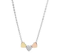 Necklace Heart Stainless Steel Tri-Colour