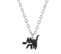 necklace men,Cat With A Knife In Its Mouth Hip Hop Delicate Pendant Necklace Jewelry Gift For Man,best gifts