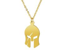 necklace men，Helmet Sparta Silver Color And Gold Plated Fashion Trend Pendant Necklace Jewelry Gift For Women，best gifts
