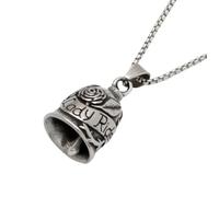 necklace men,Lady Rider Guardian Bell Pendant Necklace for Women Vintage Fashion Street Biker Bell Necklace Jewelry Gift,best gifts