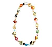 Necklace Multi-coloured Nugget Made With Mother Of Pearl by JOE COOL