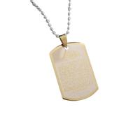 necklace necklaces for women,Classic Islamic Scripture Military Card-Shaped Men's Personality Charm Amulet Jewelry Accessories Gift
