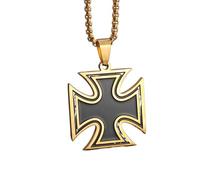necklace necklaces for women,Creative Design Christian Religious Gold Black Cross Men Domineering Personalized Party Ceremony Amulet Accessory Gift