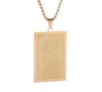 necklace necklaces for women,Stylish and Simple Cast Jewelry Holy Bishop Rune Symbol Rectangular Military Brand Pendant Necklace