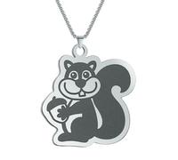 necklace necklaces for women,The Squirrel Has Hazelnuts In His Hand Pendant Necklace Keel Chains Choker Punk Necklace for Women Men Jewelry