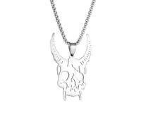 necklace necklaces for women,Vintage Gothic Sheep Head Skull Pendant Necklace for Men Religious Alternative Punk Party Jewelry Gift