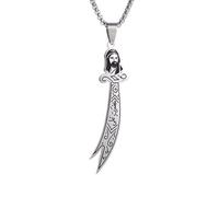 necklace necklaces for women,Vintage Religious Jewellery Engraved Scripture Imam Ali Sword Zulfiqar Necklace Chain Islamic Muslim Art Jewellery