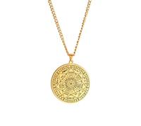 Necklace Pendant 7 Archangel Pendant Necklace Seal Solomon Boy Present Amulet Vintage Angels Men Necklace Sigil Hexagram Star Necklace Birthday Jewellery Presents
