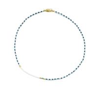 Necklace Pendant Chain Men Women Jewellery Bohemian Blue Seed Beads Necklaces For Trendy Adjustable Accessories Collar