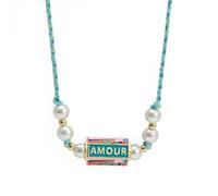 Necklace Pendant Chain Men Women Jewellery Imitation Pearl Briaded Rope Necklace Colorful Evil Eye Pendant Necklace For Women Girls Men 10